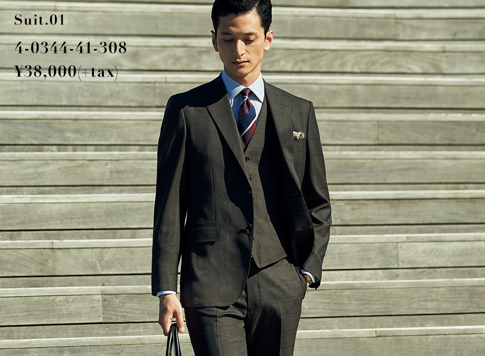 Suit.01 4-0344-41-308 ¥38,000(+TAX)