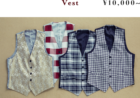Vest ¥10,000~