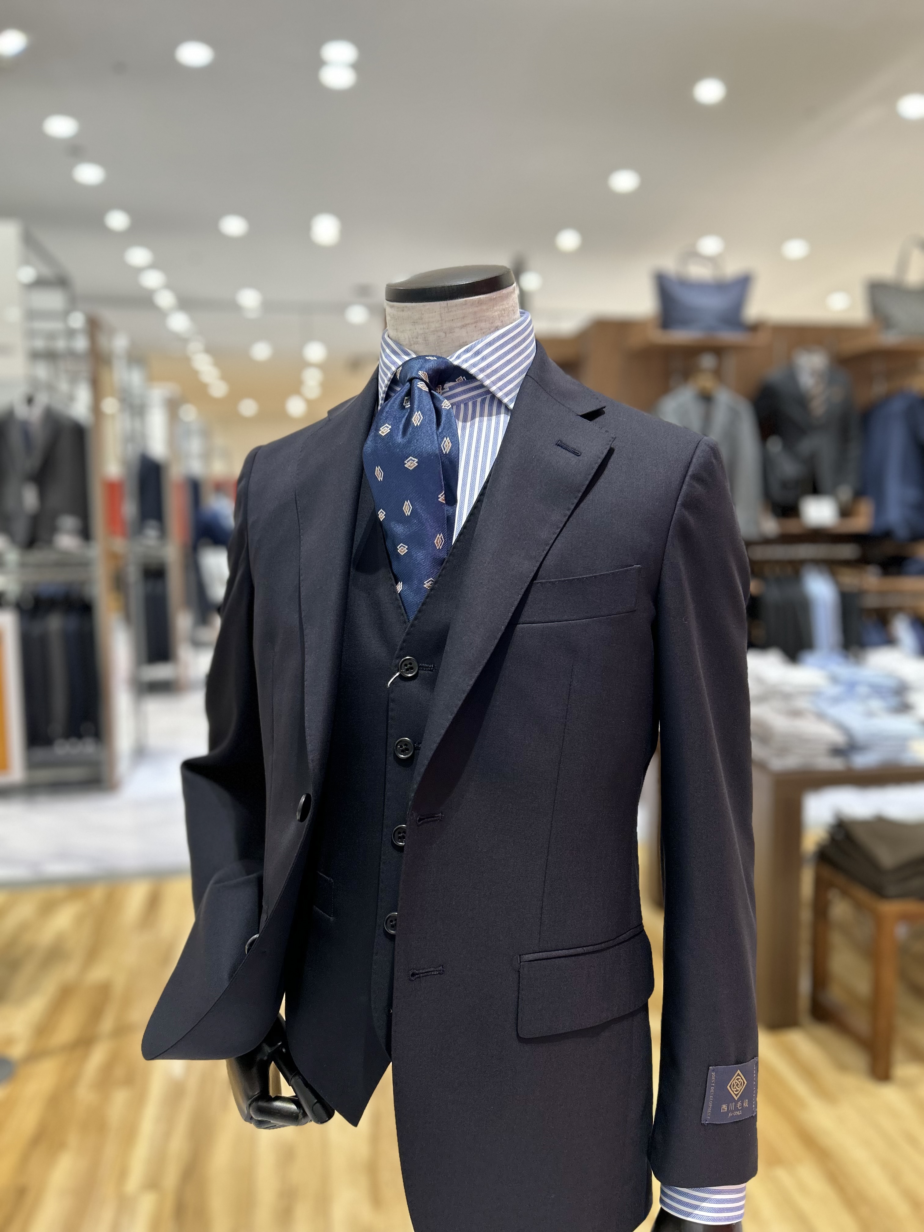 新品 西川毛織 ONLY スーツ セットアップ ビジネス シングル 2B 黒 広島府中店ショップブログ 【究極の生地！″ 極 ” 】 – ONLY SHOP BLOG