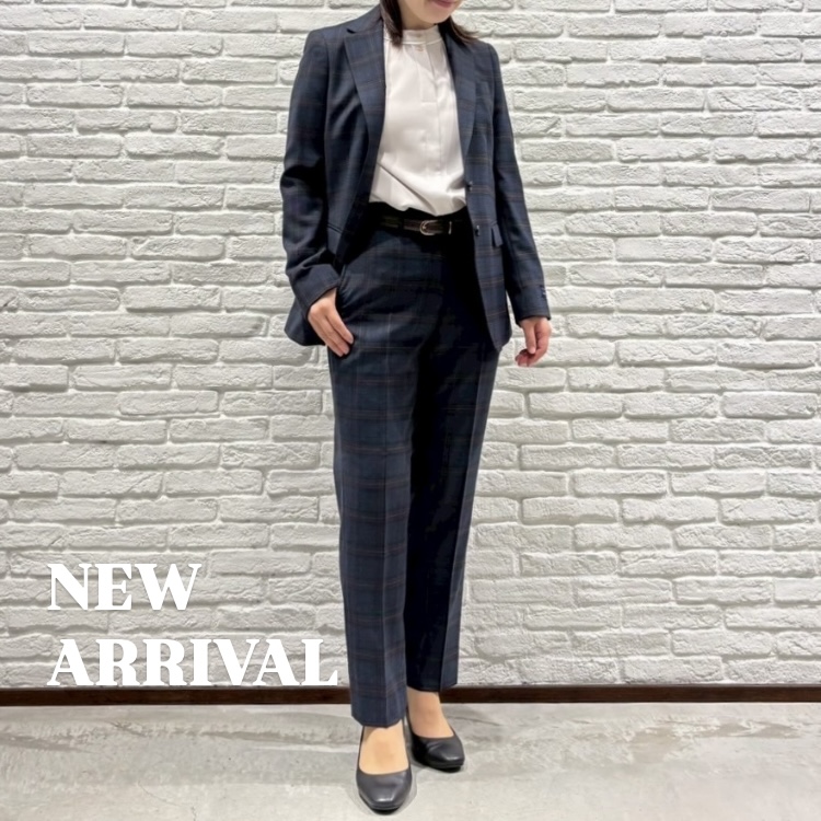 【ブラウンチェック柄がかわいい！新作スーツのご紹介】ONLYWOMEN烏丸店