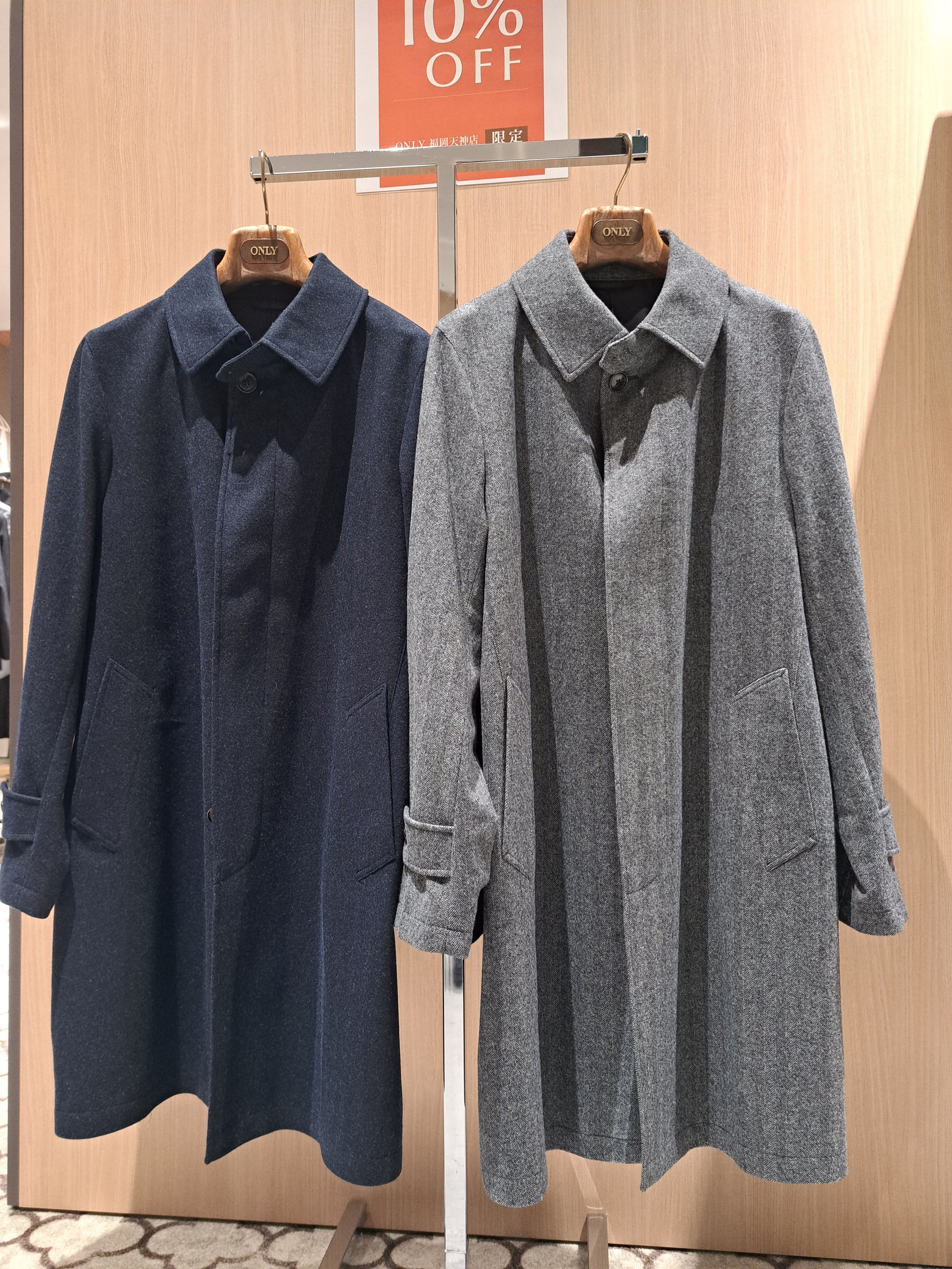 【ビジネスには最適ステンカラーコート】ONLY福岡天神店