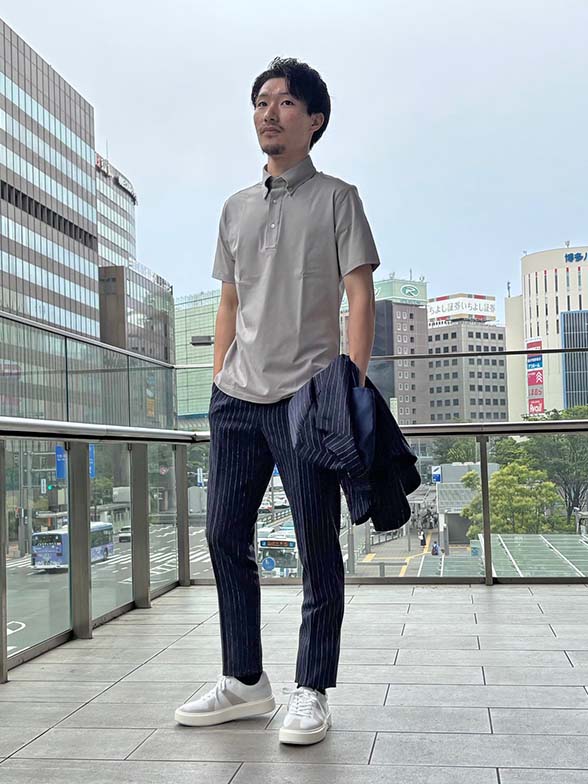 清涼感を感じるサッカー生地