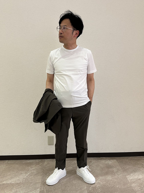オリーブグリーンのセットアップ
