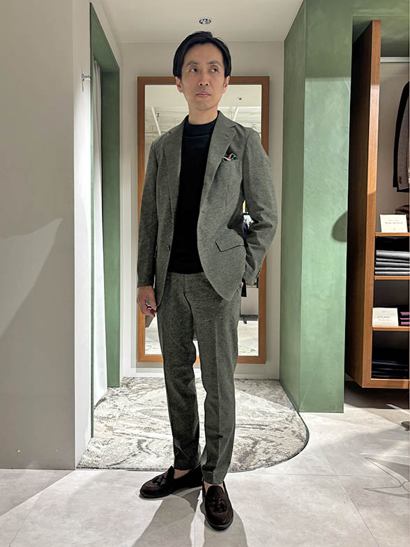 上品さを足す、冬のモックネック