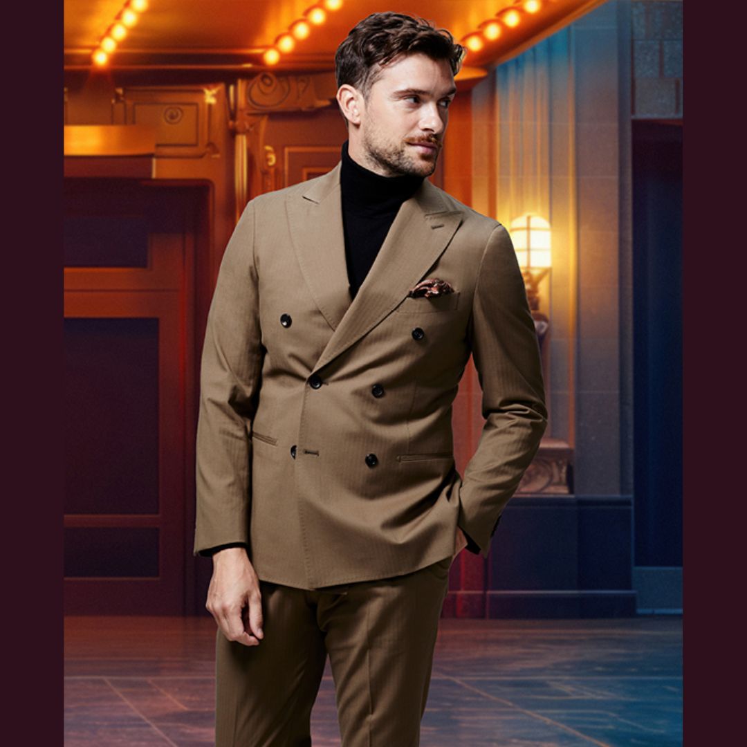 ストレッチ性のあるコットンウール素材