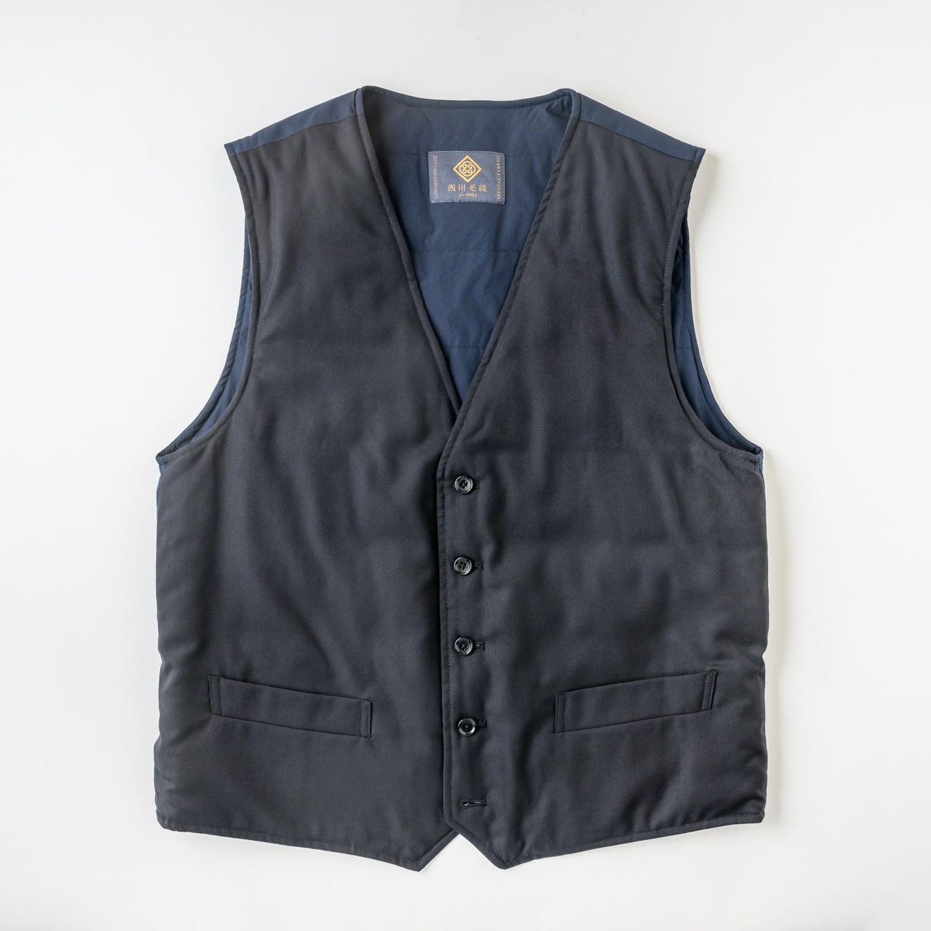 TAILOR’S VEST 極 中綿ベスト ネイビー