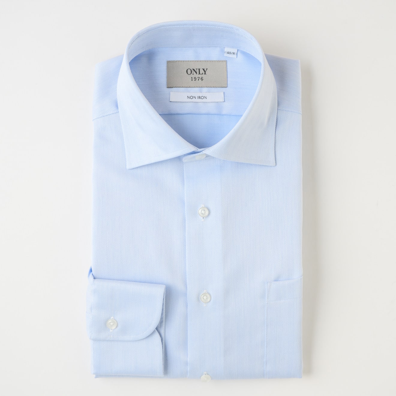 綿100%ノンアイロン / ワイドスプレッド