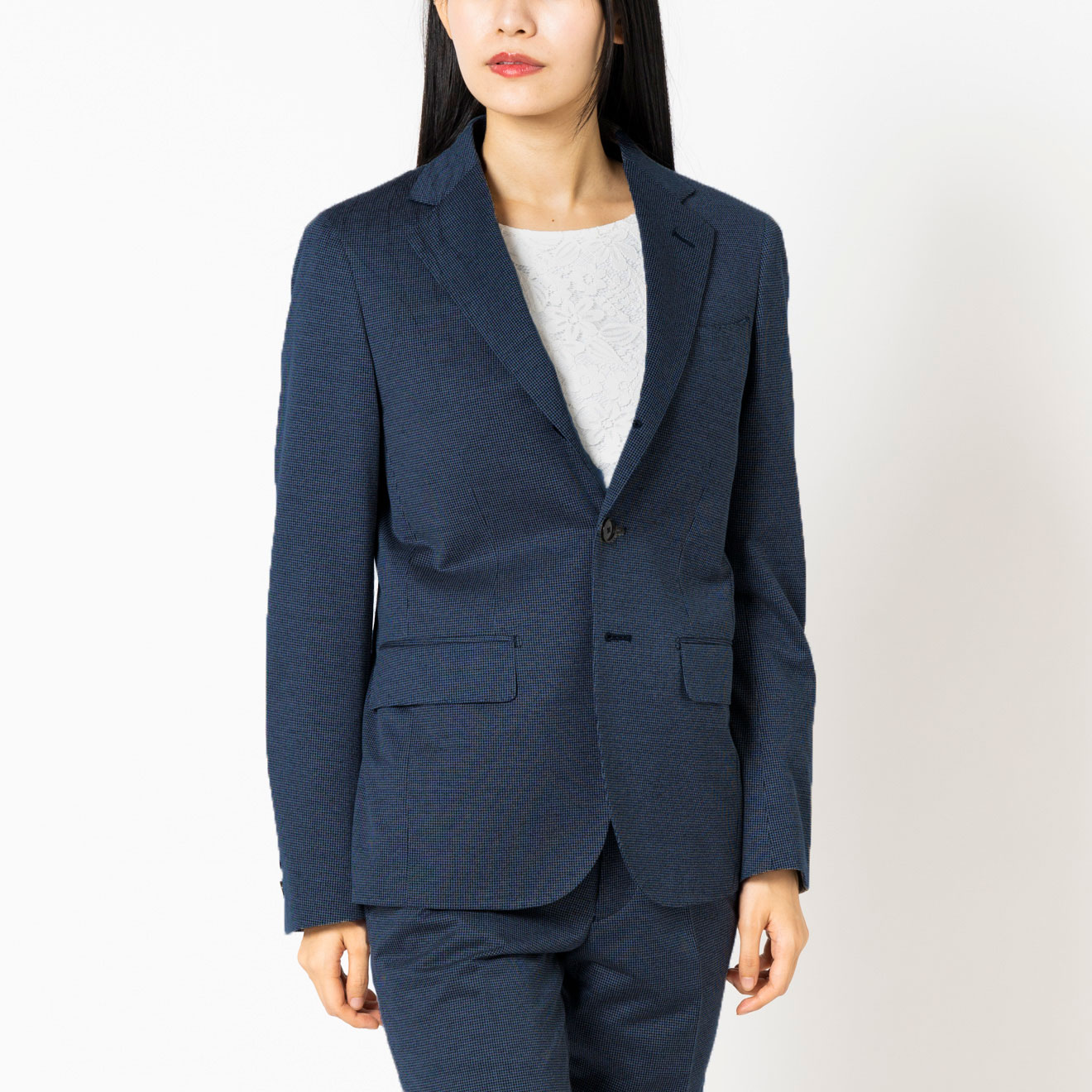 HIGH LIGHT JERSEY / ジャケット ネイビー 千鳥