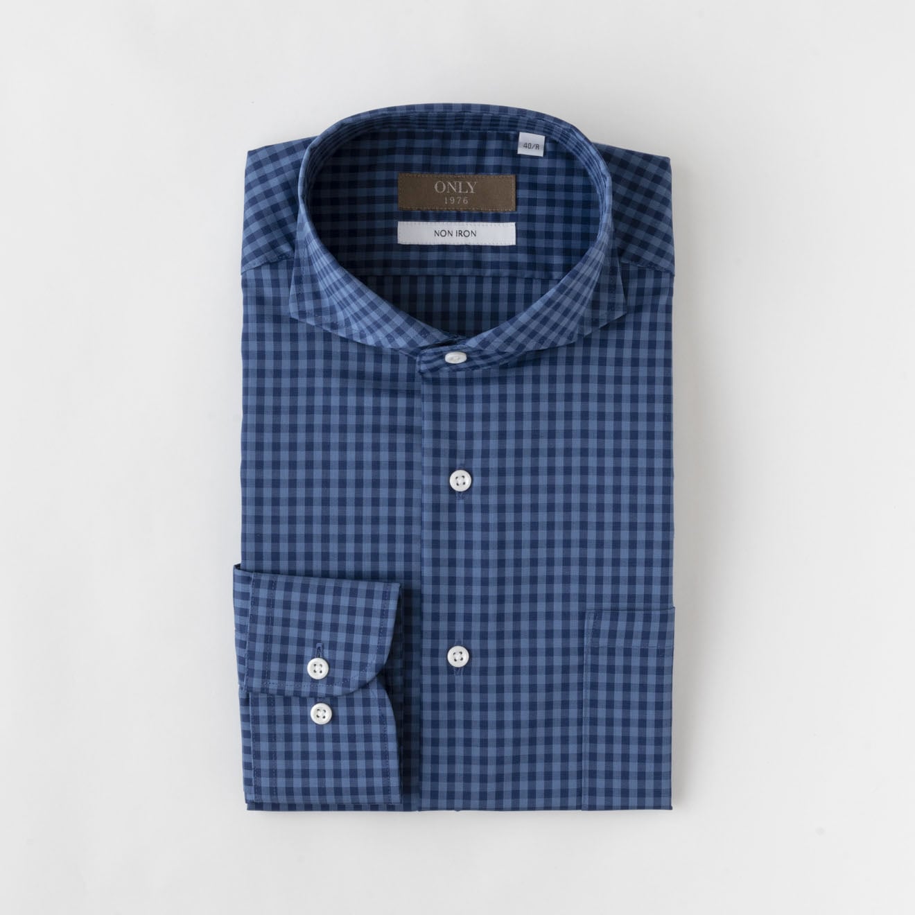 トラベラー / ストレッチノンアイロン カッタウェイ スナップボタン