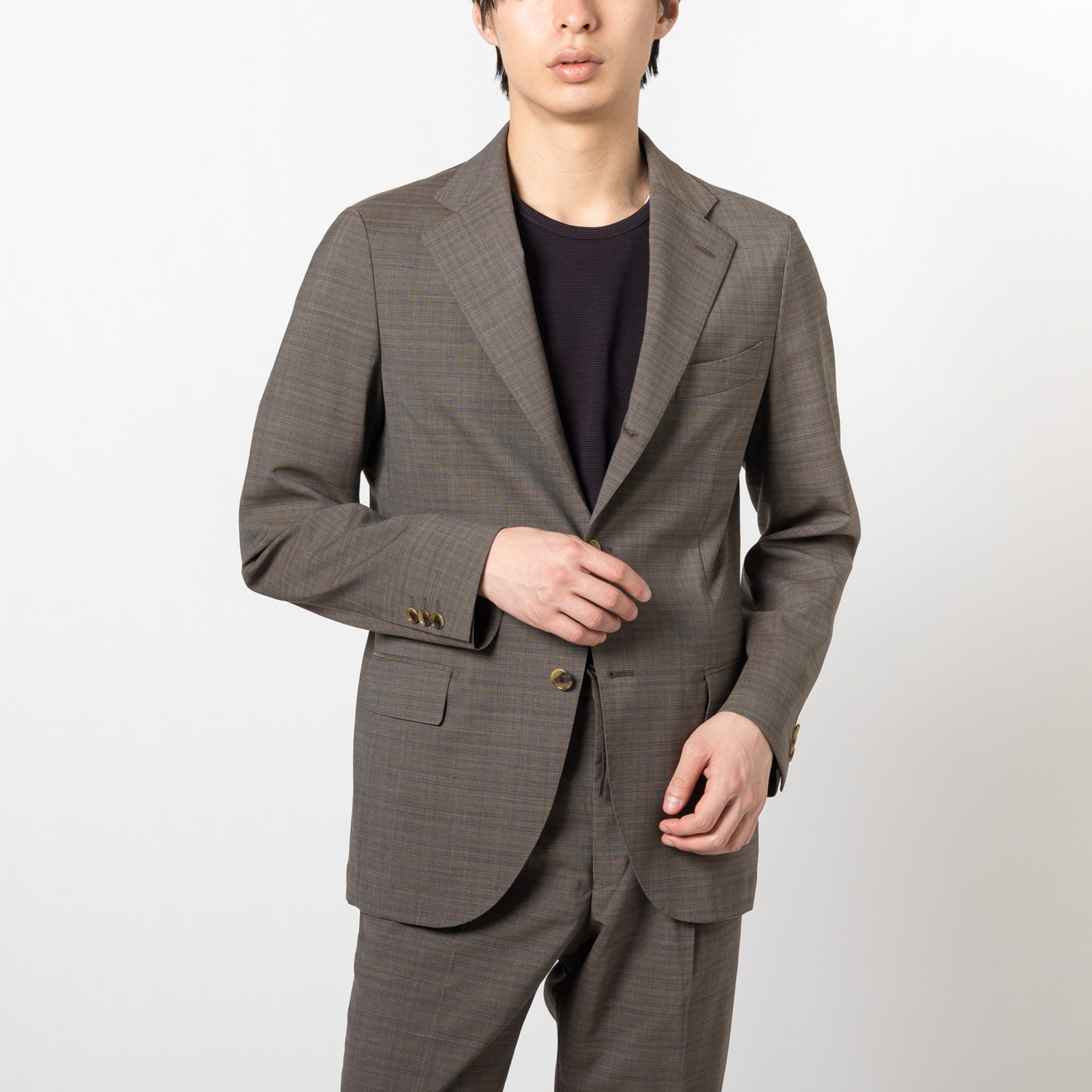 伊マルゾット社 モノストレッチ セットアップジャケット ベージュ